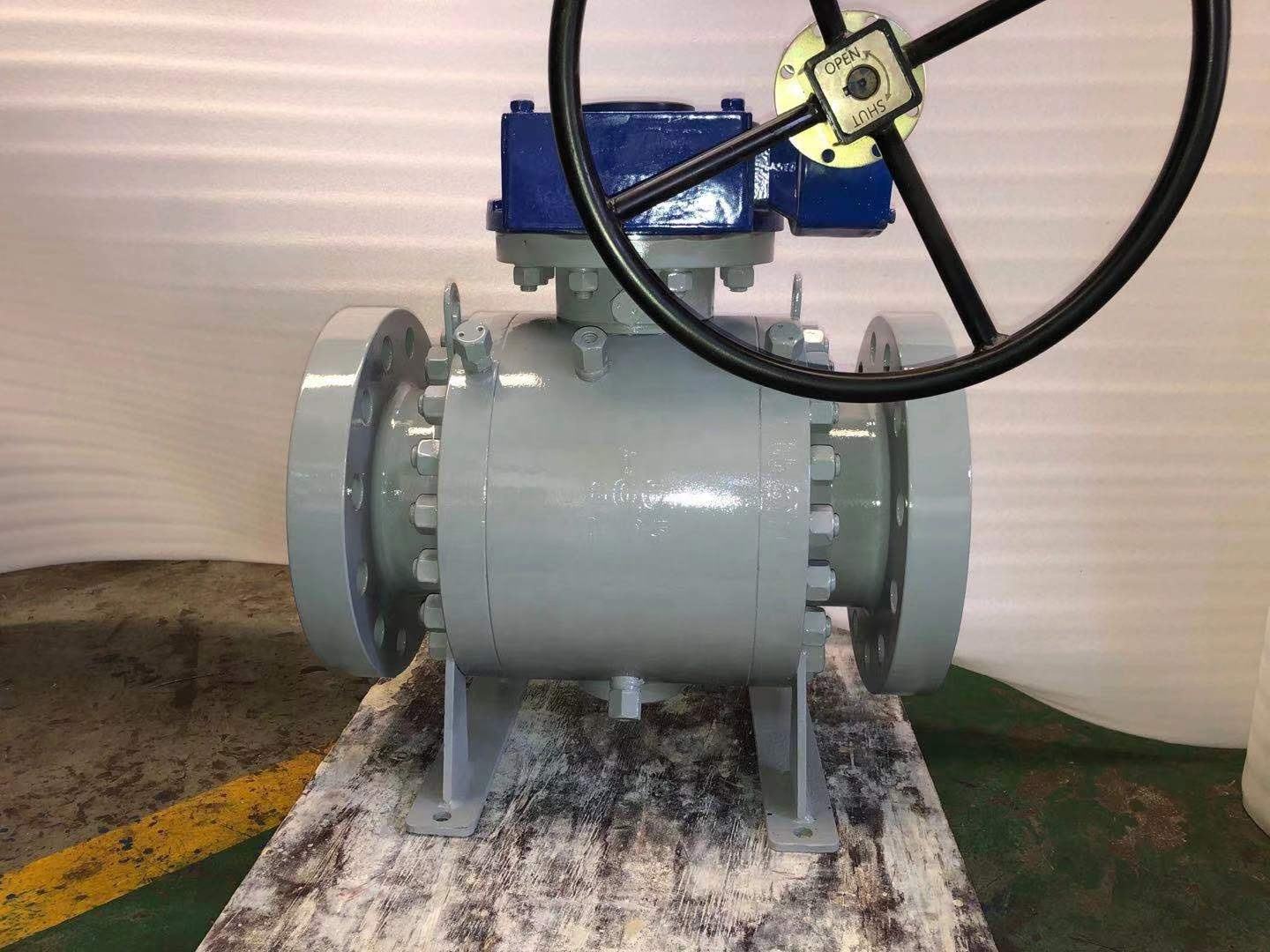 8" Forged A105 900LB Industrial Gas Flange Trunnion mounted Ball Valve