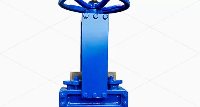 Cast Steel WCB DN100 PN16 LUG END Knife Gate Valve With Pneumatic Actuator